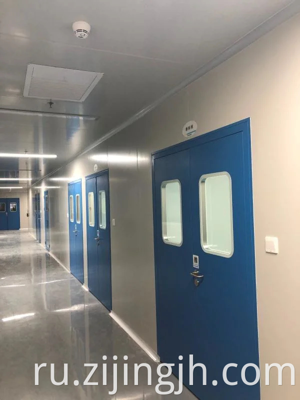 Двойные открытые стальные дверцы безопасности для модульной лабораторной комнаты